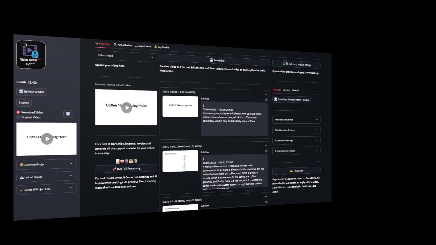 Workflow screenshot